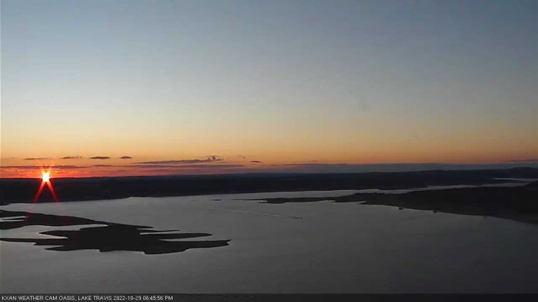 Lake Travis webcam, October 29, 2022 6:45 PM CT