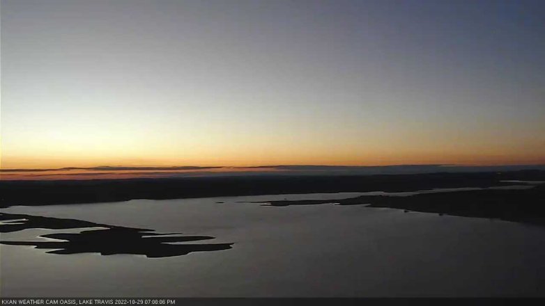 Lake Travis webcam, October 29, 2022 7:00 PM CT