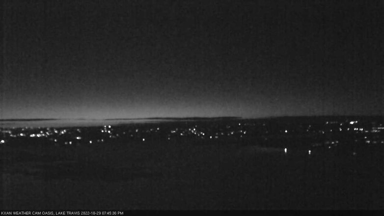 Lake Travis webcam, October 29, 2022 7:45 PM CT