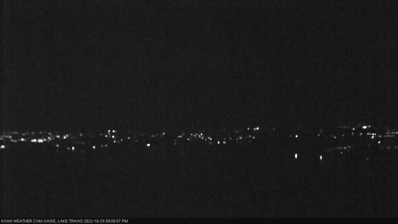 Lake Travis webcam, October 29, 2022 9:00 PM CT