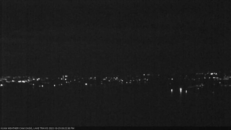 Lake Travis webcam, October 29, 2022 9:25 PM CT