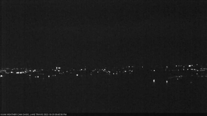 Lake Travis webcam, October 29, 2022 9:45 PM CT