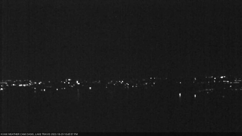 Lake Travis webcam, October 29, 2022 10:45 PM CT