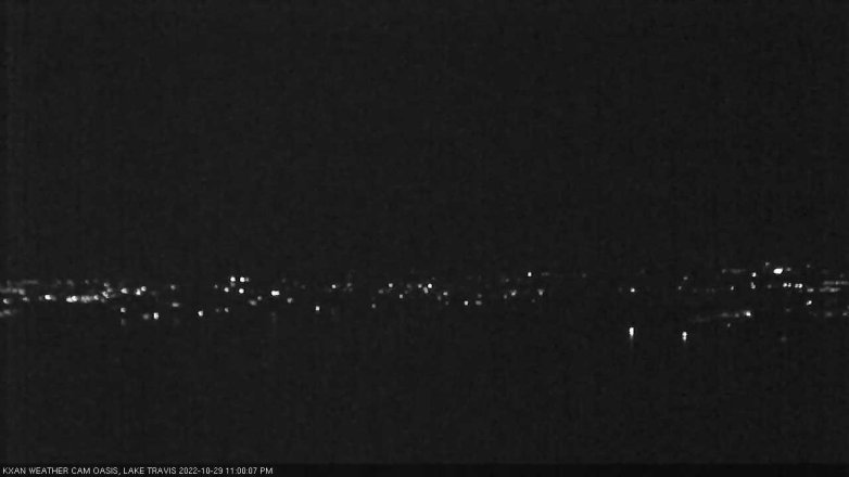 Lake Travis webcam, October 29, 2022 11:00 PM CT