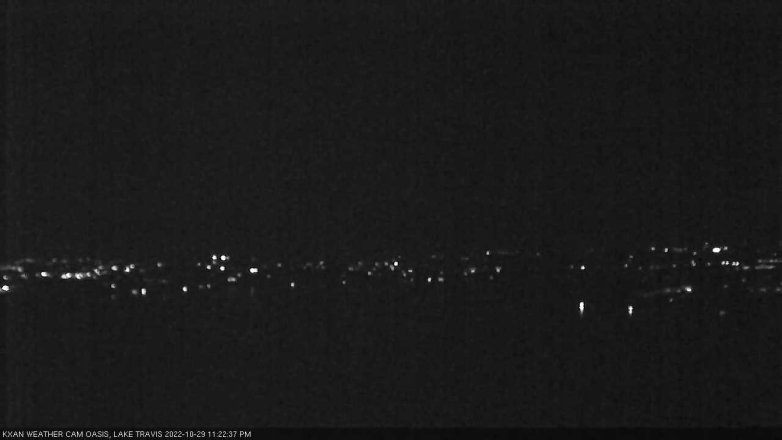 Lake Travis webcam, October 29, 2022 11:25 PM CT