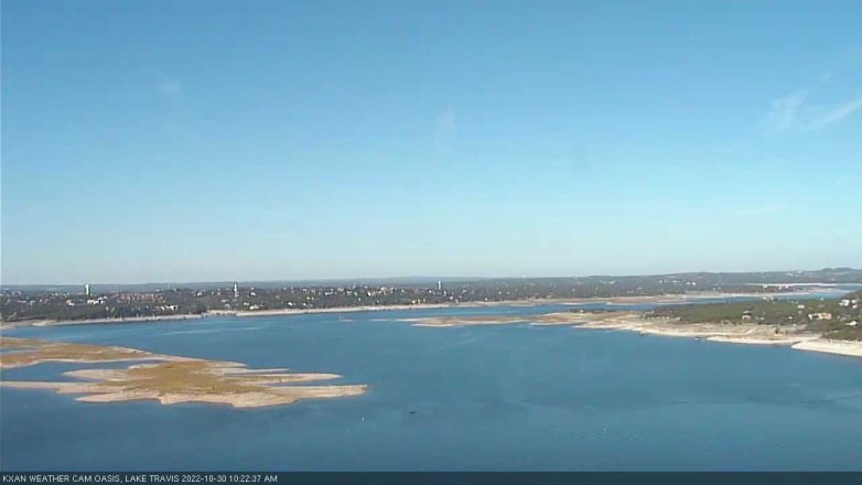 Lake Travis webcam, October 30, 2022 10:25 AM CT