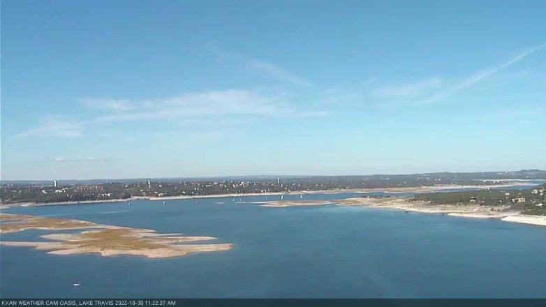 Lake Travis webcam, October 30, 2022 11:25 AM CT