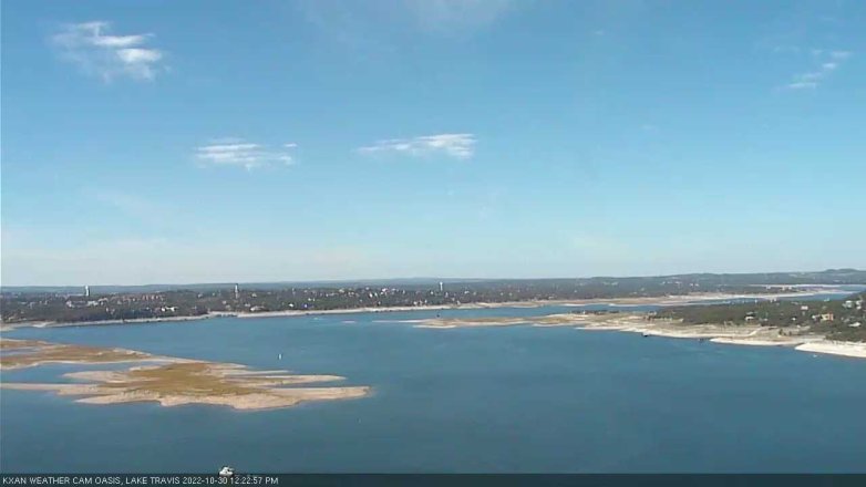 Lake Travis webcam, October 30, 2022 12:25 PM CT