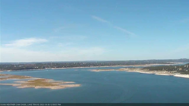 Lake Travis webcam, October 30, 2022 1:00 PM CT