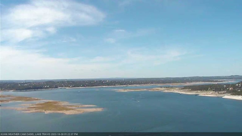 Lake Travis webcam, October 30, 2022 1:25 PM CT