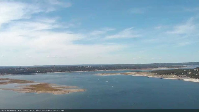 Lake Travis webcam, October 30, 2022 1:45 PM CT