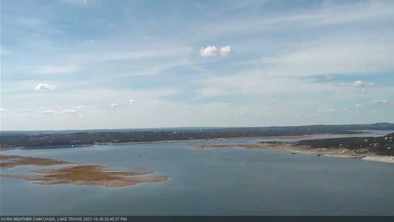 Lake Travis webcam, October 30, 2022 2:45 PM CT