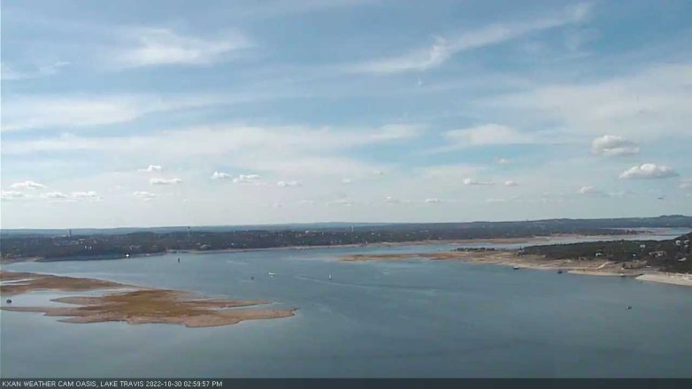 Lake Travis webcam, October 30, 2022 3:00 PM CT