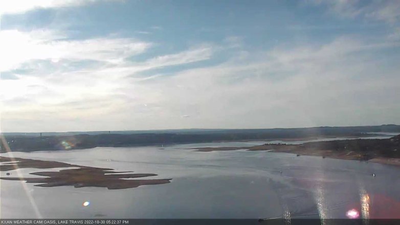 Lake Travis webcam, October 30, 2022 5:25 PM CT
