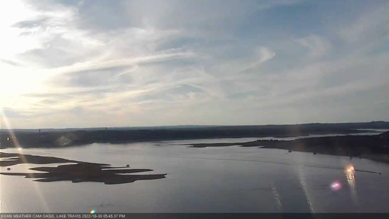 Lake Travis webcam, October 30, 2022 5:45 PM CT