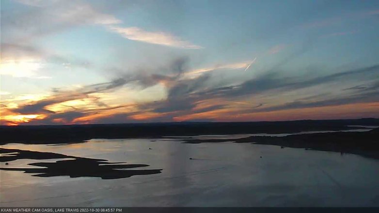 Lake Travis webcam, October 30, 2022 6:45 PM CT