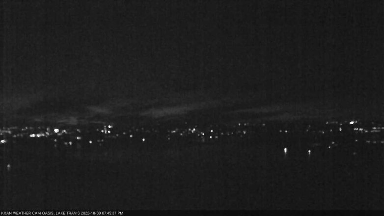 Lake Travis webcam, October 30, 2022 7:45 PM CT