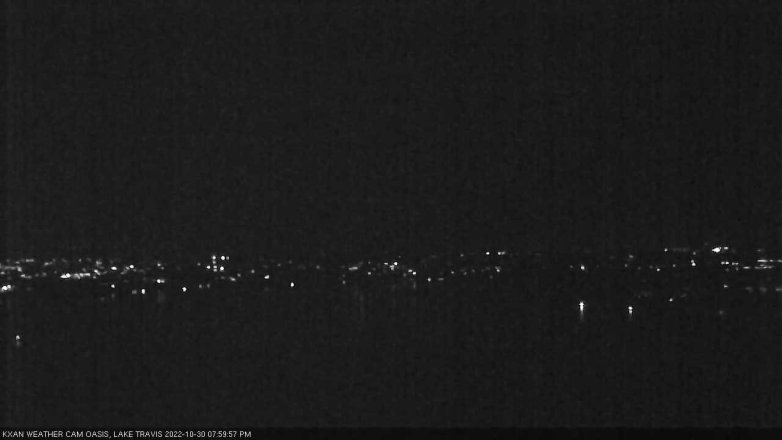 Lake Travis webcam, October 30, 2022 8:00 PM CT