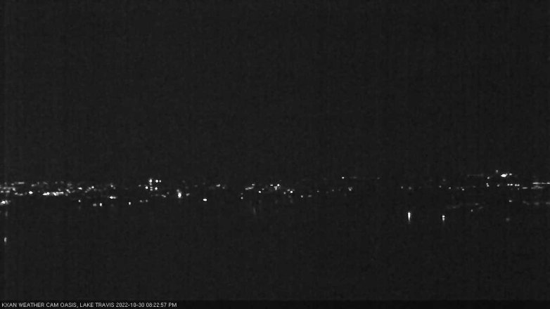 Lake Travis webcam, October 30, 2022 8:25 PM CT