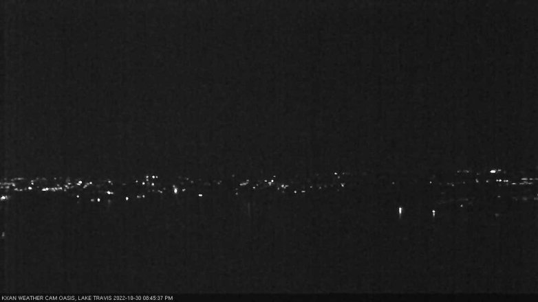 Lake Travis webcam, October 30, 2022 8:45 PM CT