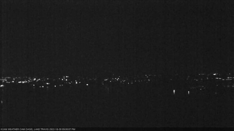 Lake Travis webcam, October 30, 2022 9:00 PM CT
