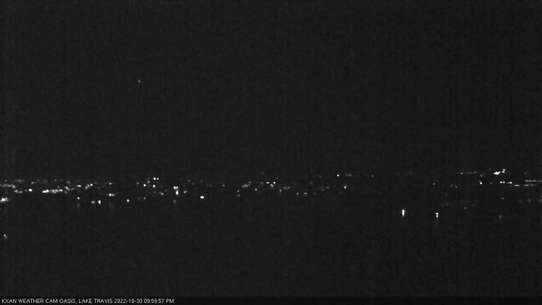 Lake Travis webcam, October 30, 2022 10:00 PM CT