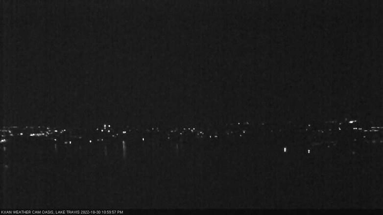 Lake Travis webcam, October 30, 2022 11:00 PM CT