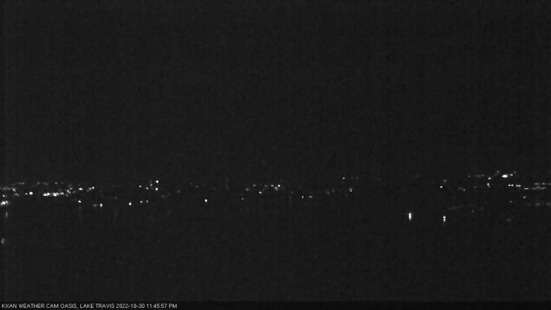 Lake Travis webcam, October 30, 2022 11:45 PM CT