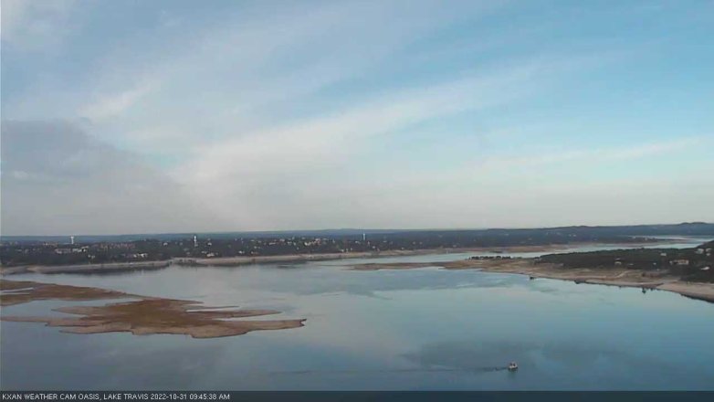 Lake Travis webcam, October 31, 2022 9:45 AM CT