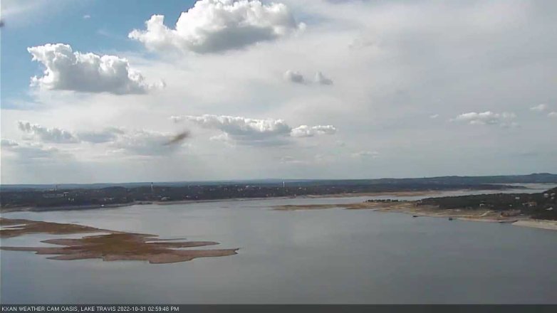 Lake Travis webcam, October 31, 2022 3:00 PM CT