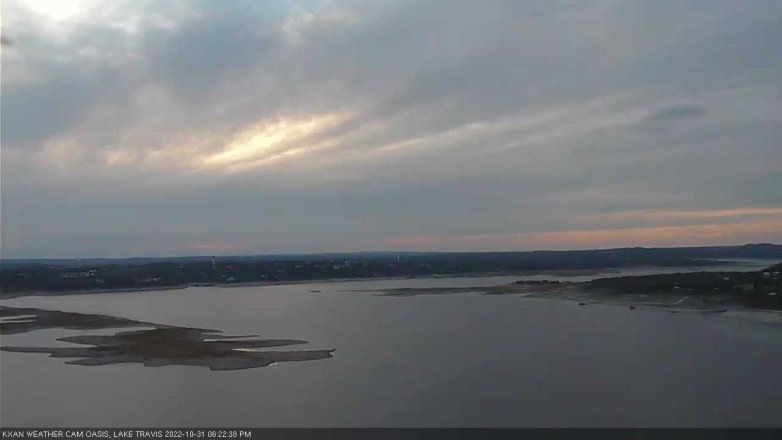 Lake Travis webcam, October 31, 2022 6:25 PM CT