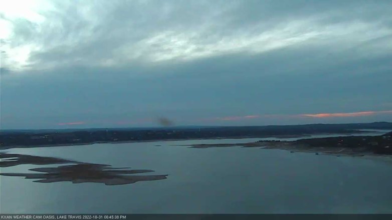 Lake Travis webcam, October 31, 2022 6:45 PM CT