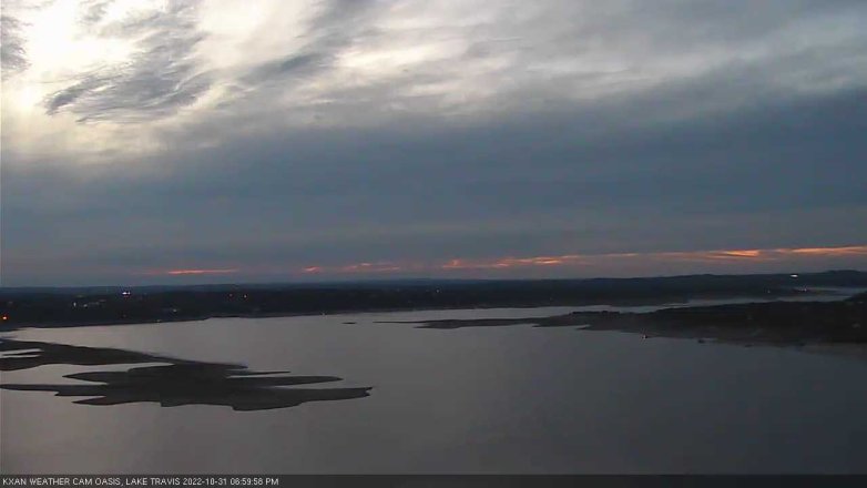 Lake Travis webcam, October 31, 2022 7:00 PM CT