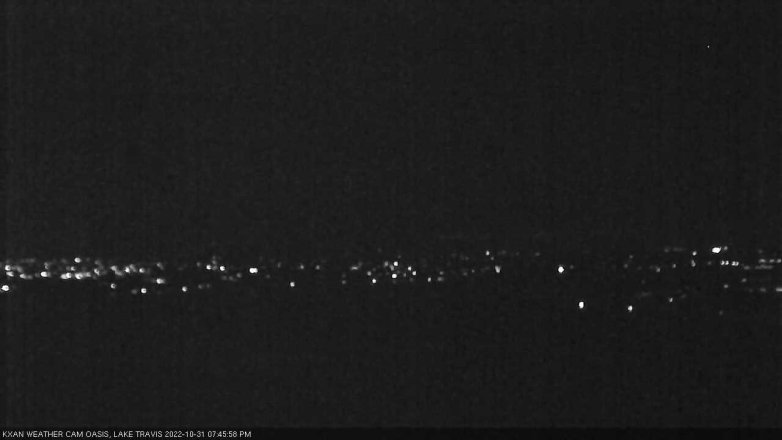 Lake Travis webcam, October 31, 2022 7:45 PM CT
