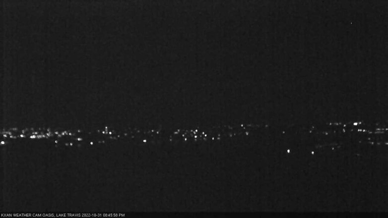 Lake Travis webcam, October 31, 2022 8:45 PM CT