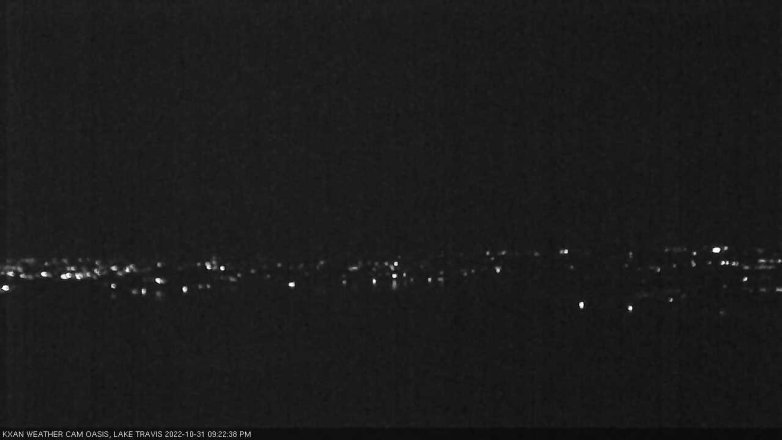Lake Travis webcam, October 31, 2022 9:25 PM CT