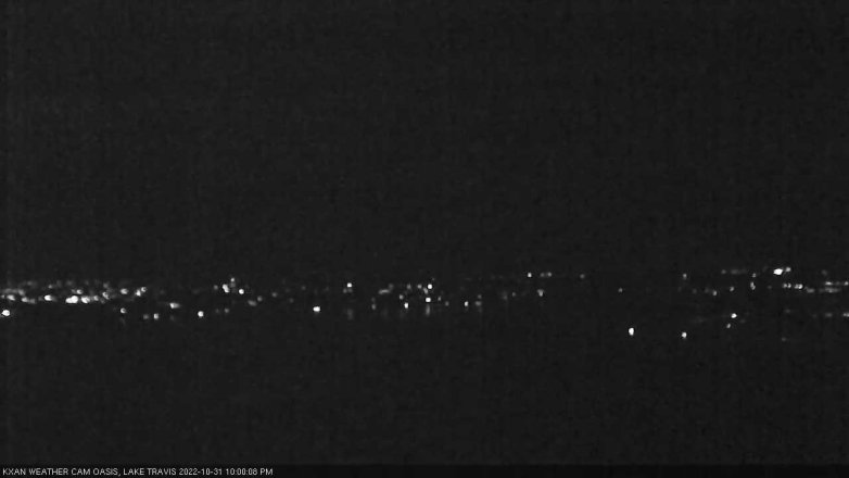Lake Travis webcam, October 31, 2022 10:00 PM CT