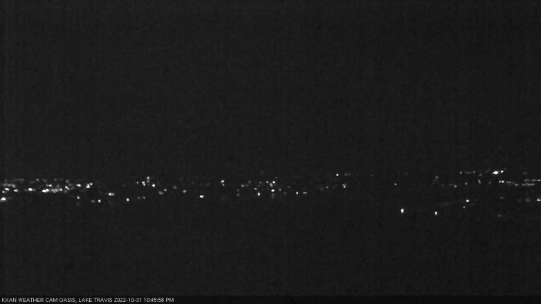 Lake Travis webcam, October 31, 2022 10:45 PM CT