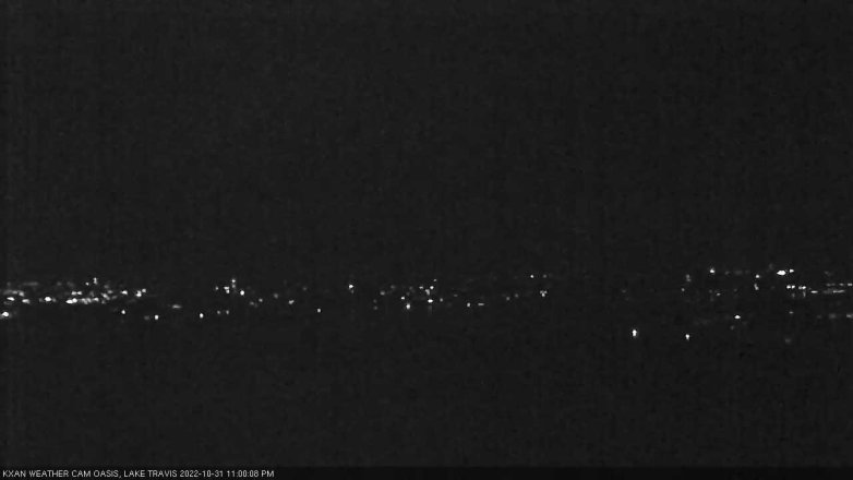 Lake Travis webcam, October 31, 2022 11:00 PM CT