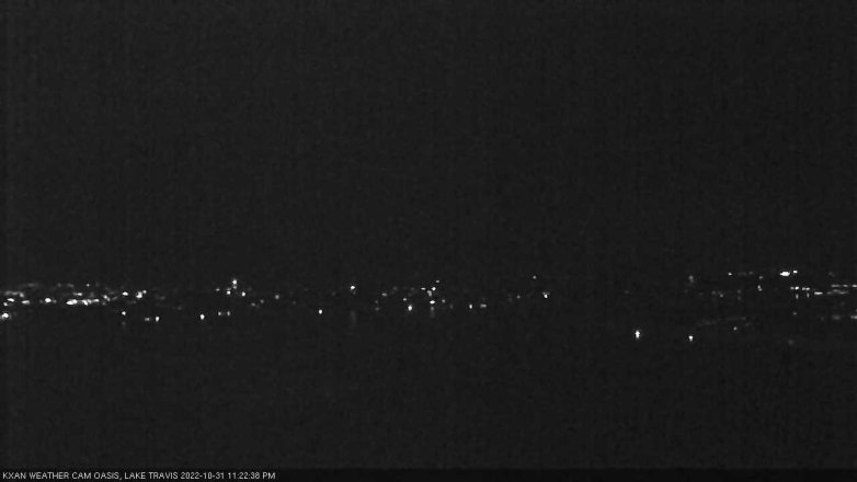 Lake Travis webcam, October 31, 2022 11:25 PM CT