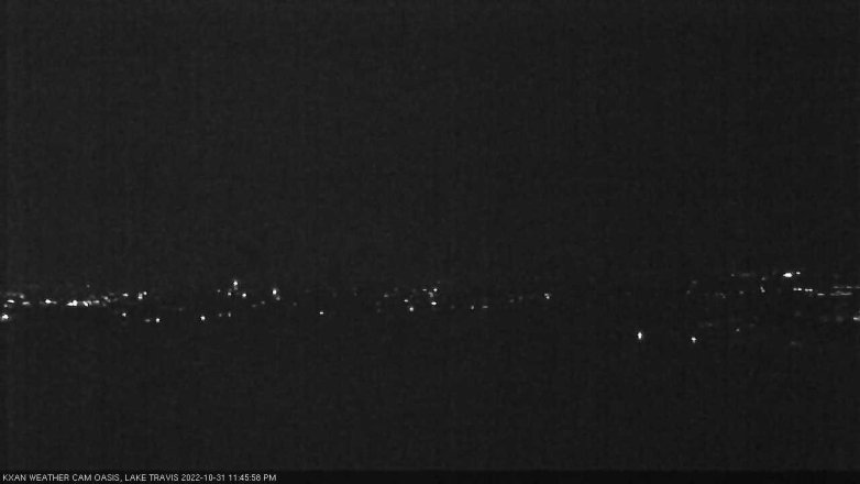 Lake Travis webcam, October 31, 2022 11:45 PM CT
