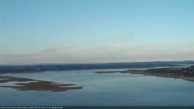 Lake Travis webcam, November 1, 2022 9:00 AM CT