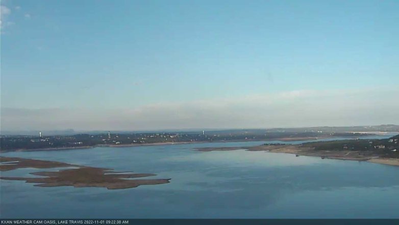 Lake Travis webcam, November 1, 2022 9:25 AM CT