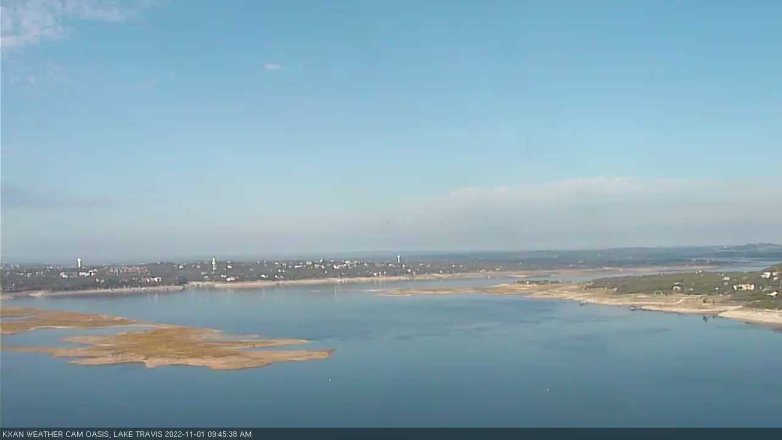 Lake Travis webcam, November 1, 2022 9:45 AM CT