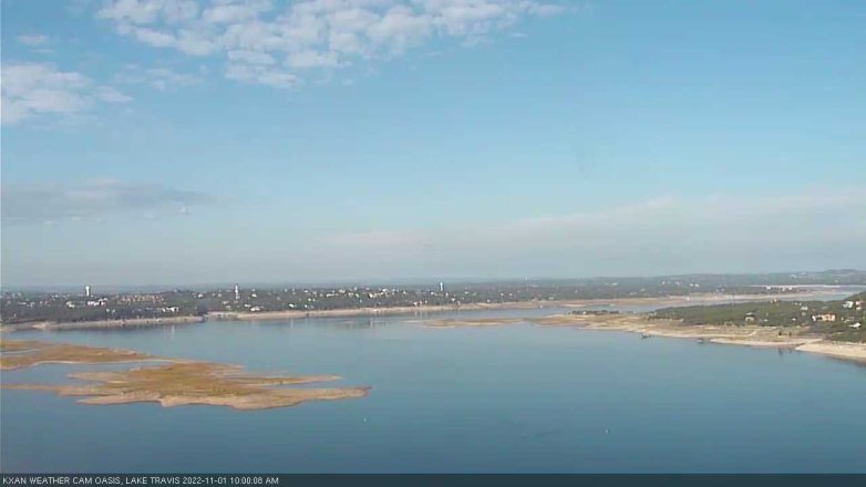 Lake Travis webcam, November 1, 2022 10:00 AM CT