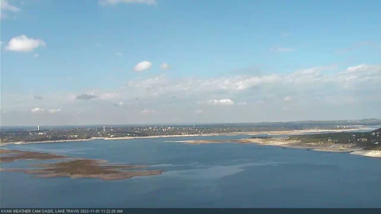 Lake Travis webcam, November 1, 2022 11:25 AM CT
