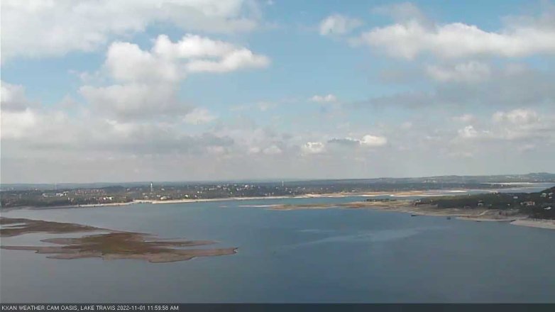 Lake Travis webcam, November 1, 2022 12:00 PM CT