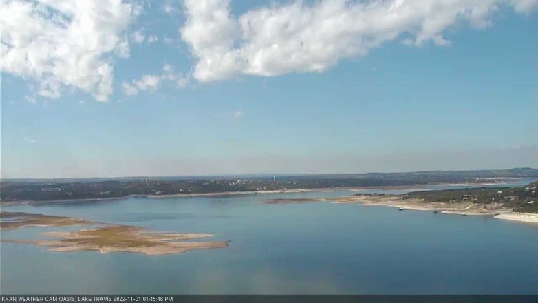 Lake Travis webcam, November 1, 2022 1:45 PM CT
