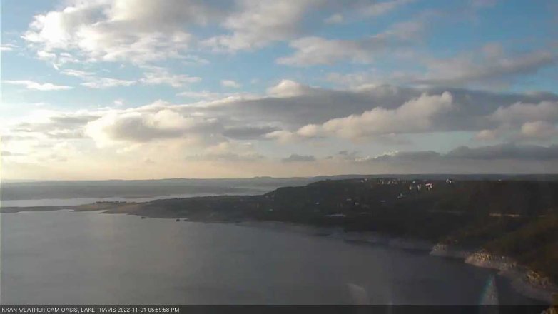 Lake Travis webcam, November 1, 2022 6:00 PM CT
