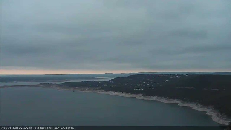 Lake Travis webcam, November 1, 2022 6:45 PM CT